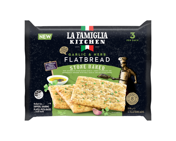 La Famiglia Bread Garlic filled / topped 510 g