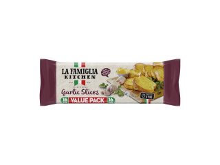 La Famiglia Kitchen 16 Traditional Garlic Slices Value Pack 150g